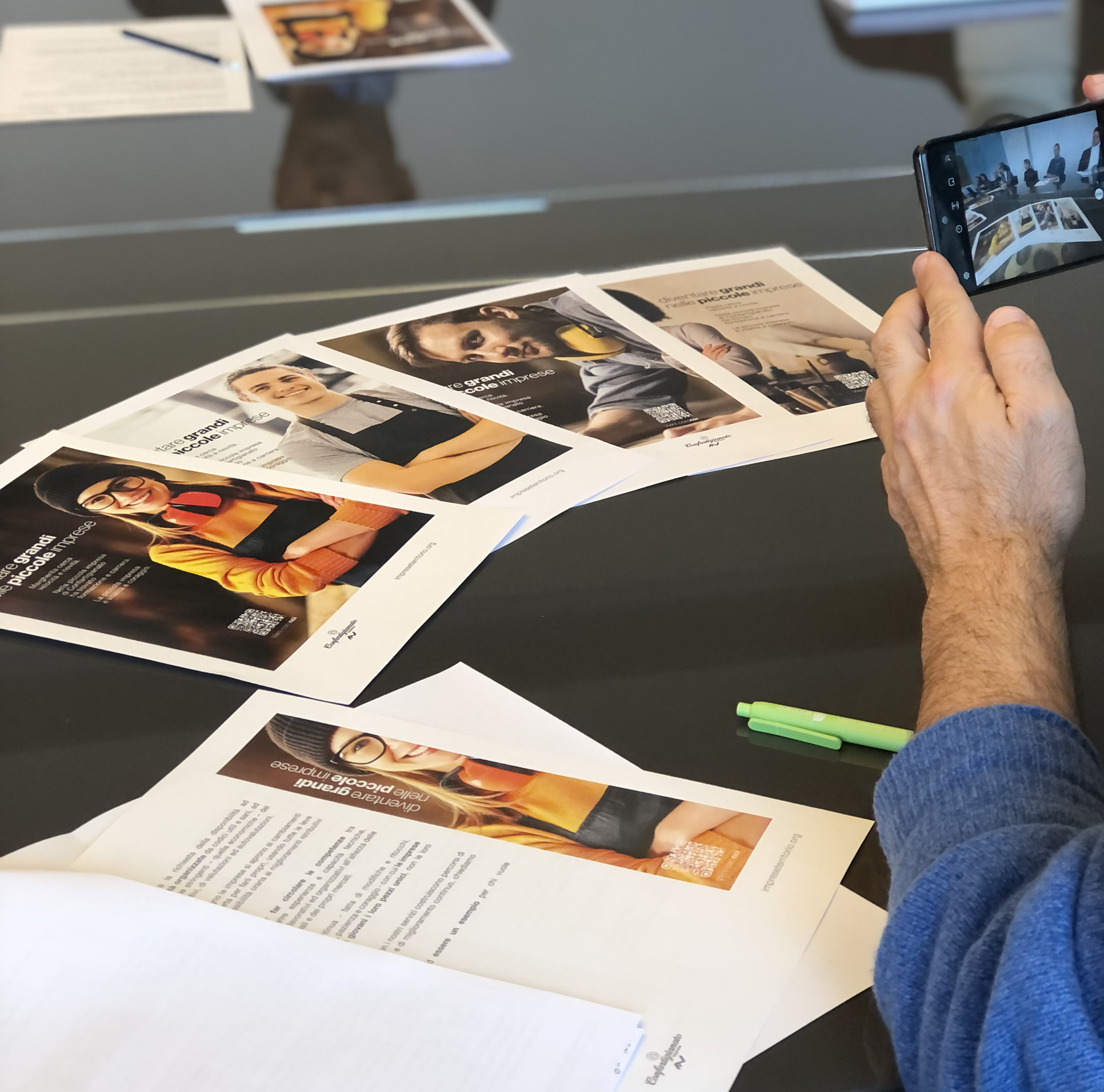 Conferenza stampa diventare grandi nelle piccole imprese